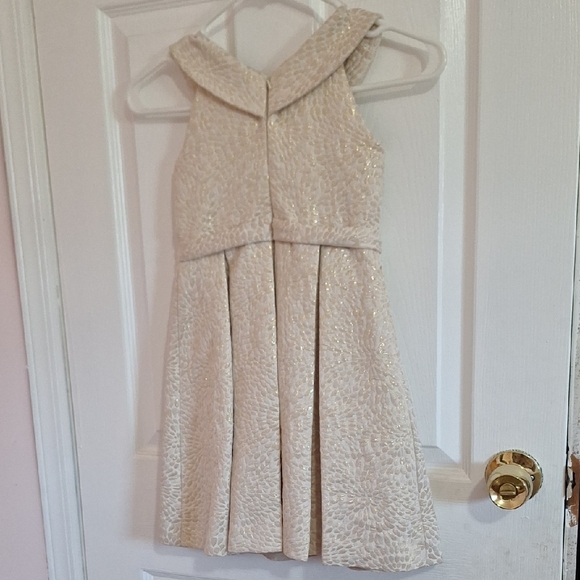 Us Angels Shimmering Cream Formal Dress - Picture 3 of 5